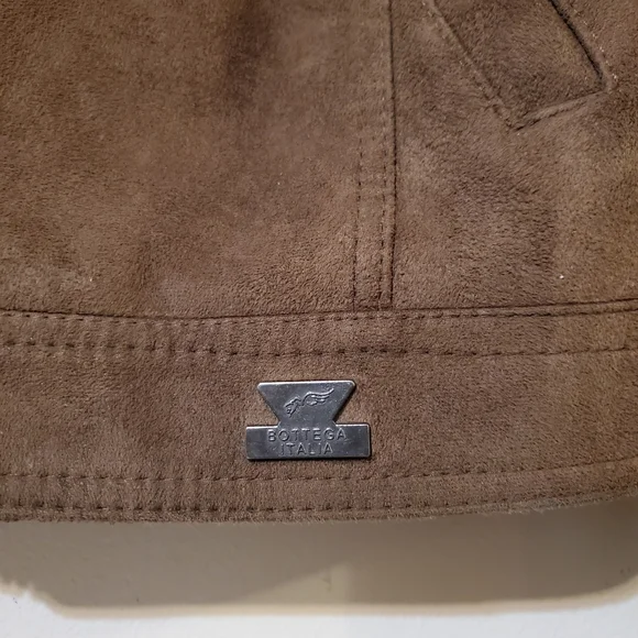 Bottega Italia Venezia Men's Genuine Suede Jacket Large EUC Luxury - Picture 2 of 5